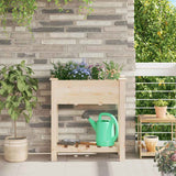 Vaso da giardino con lo scaffale Beige 71 x 37 x 76,5 cm