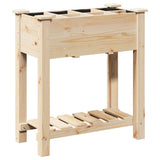 Vaso da giardino con lo scaffale Beige 71 x 37 x 76,5 cm