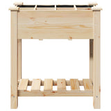 Vaso da giardino con lo scaffale Beige 71 x 37 x 76,5 cm