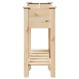 Vaso da giardino con lo scaffale Beige 71 x 37 x 76,5 cm