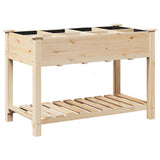 Vaso da giardino con lo scaffale Beige 115 x 59 x 76,5 cm