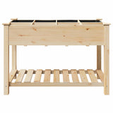 Vaso da giardino con lo scaffale Beige 115 x 59 x 76,5 cm