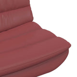 Sedia girevole Rosso Vino 63 x 75 x 76 cm Similpelle