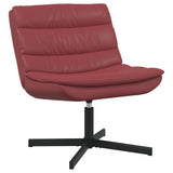 Sedia girevole Rosso Vino 63 x 75 x 76 cm Similpelle