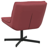 Sedia girevole Rosso Vino 63 x 75 x 76 cm Similpelle