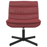 Sedia girevole Rosso Vino 63 x 75 x 76 cm Similpelle