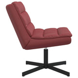 Sedia girevole Rosso Vino 63 x 75 x 76 cm Similpelle