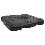 Set Base Ombrello 2 pcs Nero 88.5 x 88.5 x 12 cm Plastica