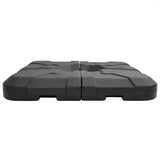 Set Base Ombrello 2 pcs Nero 88.5 x 88.5 x 12 cm Plastica