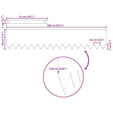 Bordura per Prato 50 pcs Antracite 100 x 0.05 x 20 cm