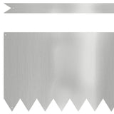 Bordura per Prato 30 pcs Argento 100 x 0,05 x 30 cm