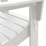 Sedia da Giardino 3 pcs Bianco 80.5 x 74.5 x 92 cm Polietilene