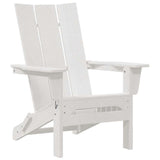 Sedia da Giardino 3 pcs Bianco 80.5 x 74.5 x 92 cm Polietilene