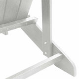 Sedia da Giardino 3 pcs Bianco Polietilene