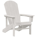 Sedia da Giardino 3 pcs Bianco Polietilene