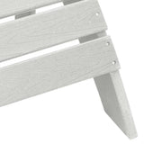 Sedia da Giardino 3 pcs Bianco Polietilene