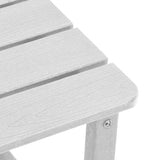 Sedia da Giardino 3 pcs Bianco Polietilene