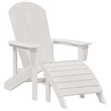 Sedia da Giardino 3 pcs Bianco Polietilene