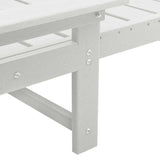 Lettino da sole 3 pcs Bianco Polietilene