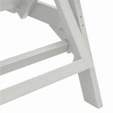 Lettino da sole 3 pcs Bianco Polietilene