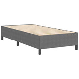 Letto a molle Grigio chiaro 80 x 200 cm Tessuto in Cords