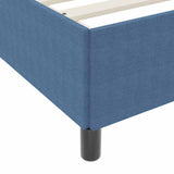 Letto a molle Blu 80 x 200 cm Tessuto in Cords