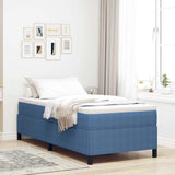 Letto a molle Blu 80 x 200 cm Tessuto in Cords