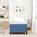 Letto a molle Blu 80 x 200 cm Tessuto in Cords