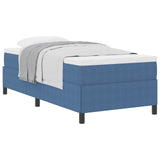 Letto a molle Blu 80 x 200 cm Tessuto in Cords