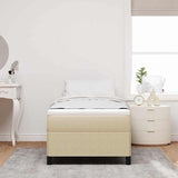 Letto a molle Grigio Verde 80 x 200 cm Tessuto in Cords