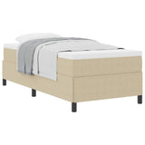 Letto a molle Grigio Verde 80 x 200 cm Tessuto in Cords