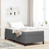 Letto a molle Grigio chiaro 90 x 190 cm Velluto