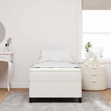 Letto a molle Crema 90 x 200 cm Tessuto in Cords