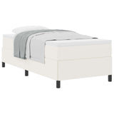 Letto a molle Crema 90 x 200 cm Tessuto in Cords