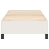 Letto a molle Crema 90 x 200 cm Tessuto in Cords