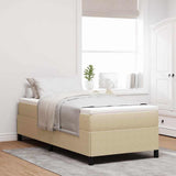 Letto a molle Grigio Verde 100 x 200 cm Tessuto in Cords