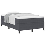 Letto a molle Grigio Scuro 120 x 190 cm Tessuto in Cords