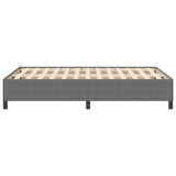 Letto a molle Grigio Chiaro 140 x 190 cm Tessuto in Cords