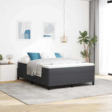 Letto a molle Grigio Scuro 140 x 190 cm Tessuto in Cords