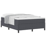 Letto a molle Grigio Scuro 140 x 190 cm Tessuto in Cords