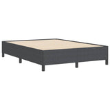 Letto a molle Grigio Scuro 140 x 190 cm Tessuto in Cords