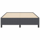 Letto a molle Grigio Scuro 140 x 190 cm Tessuto in Cords