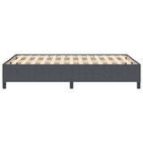 Letto a molle Grigio Scuro 140 x 190 cm Tessuto in Cords