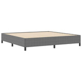 Letto a molle Grigio Chiaro 200 x 200 cm Tessuto in Cords