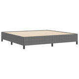 Letto a molle Grigio Chiaro 200 x 200 cm Tessuto in Cords