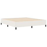 Letto a molle Crema 200 x 200 cm Tessuto in Cords