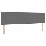 Testiera con testiera Grigio chiaro 180 cm Pelle Sintetica