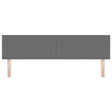 Testiera con testiera Grigio chiaro 180 cm Pelle Sintetica