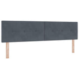 Testiera Grigio scuro 180 cm Velluto