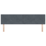 Testiera Grigio scuro 180 cm Velluto